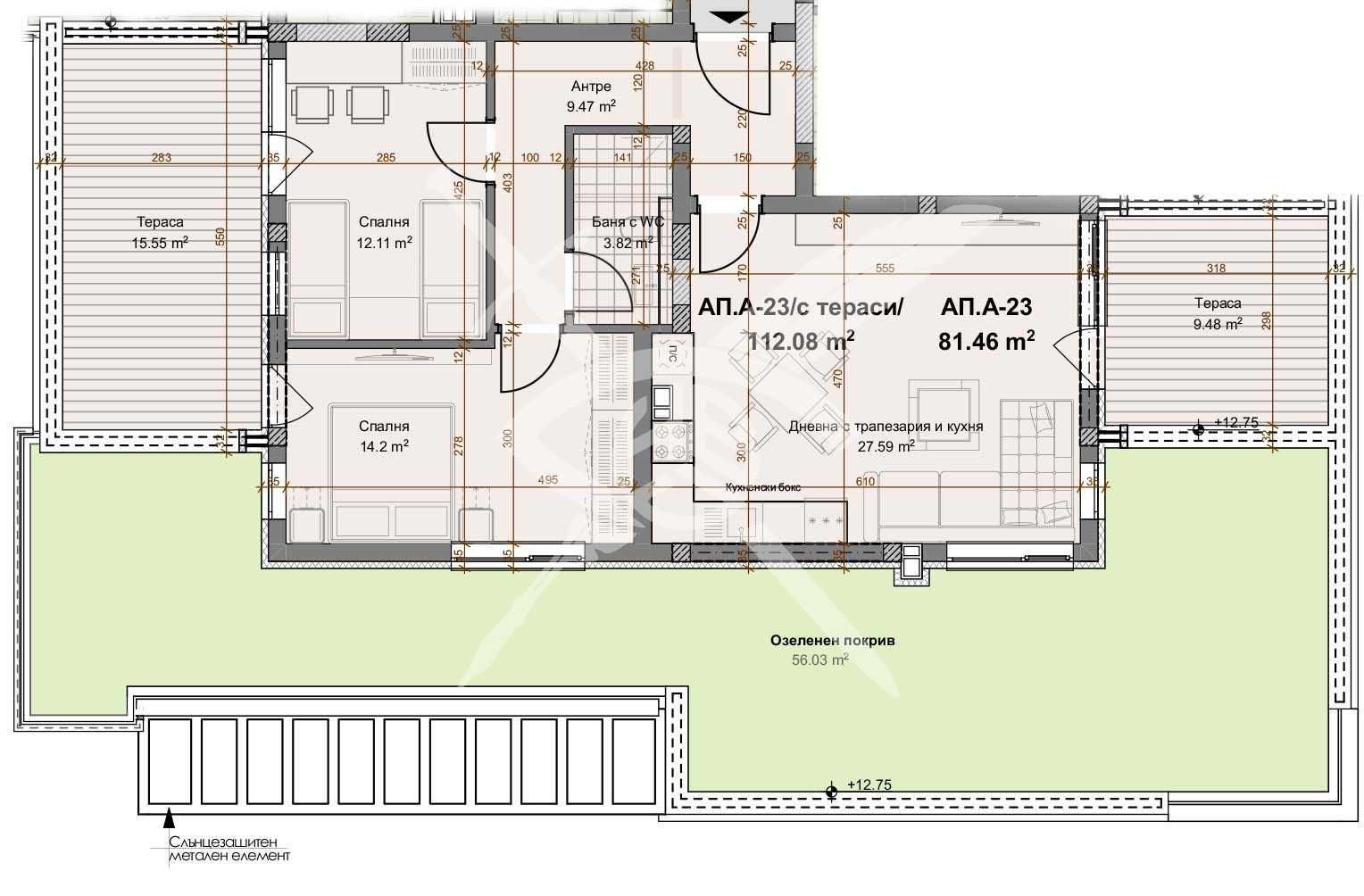 Тристаен апартамент в Пловдив, Христо Смирненски - 112 кв.м за 447 €/кв.м - Снимка #1