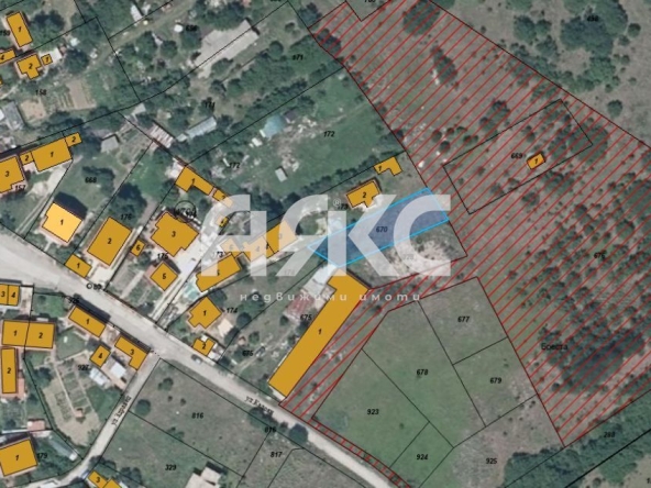 Парцел в с. Житен, Област София-град - 504 кв.м за 51 €/кв.м - Снимка #1