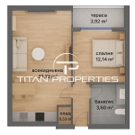 Двустаен апартамент в Бургас, Изгрев - 59 кв.м за 1003 €/кв.м - Снимка #1