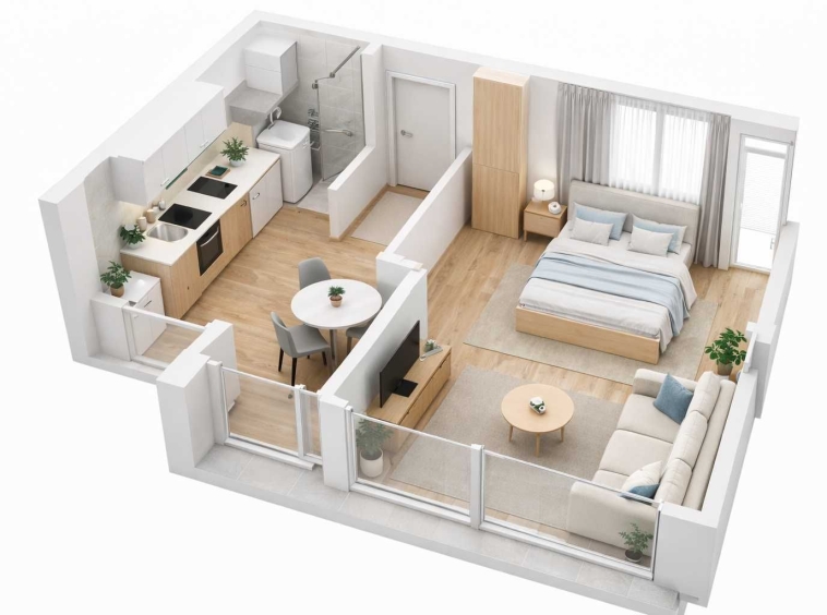 Едностаен апартамент в Пловдив, Кършияка - 44 кв.м за 522 €/кв.м - Снимка #1