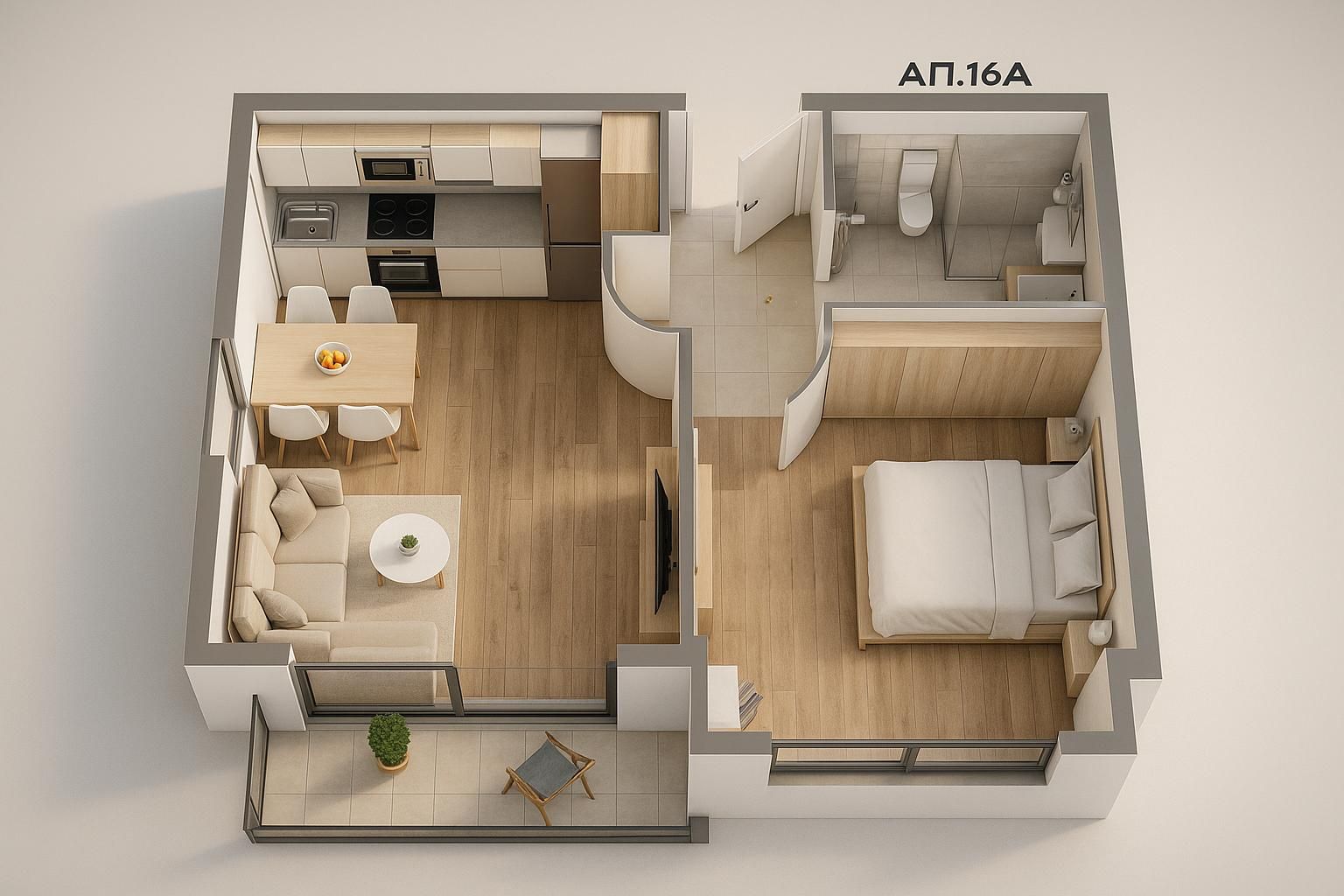 Двустаен апартамент в Пловдив, Остромила - 60 кв.м за 765 €/кв.м - Снимка #1