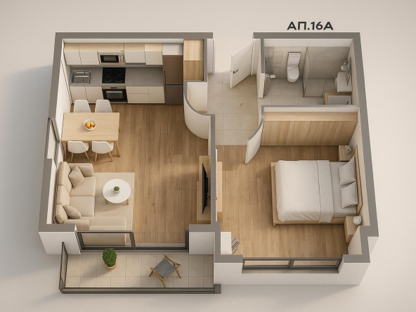 Двустаен апартамент в Пловдив, Остромила - 53 кв.м за 1684 €/кв.м - Снимка #1