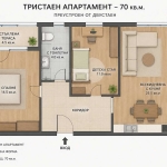 Дава се под наем Тристаен апартамент в София, Хаджи Димитър - 70 кв.м за 718.08 € - Снимка #1