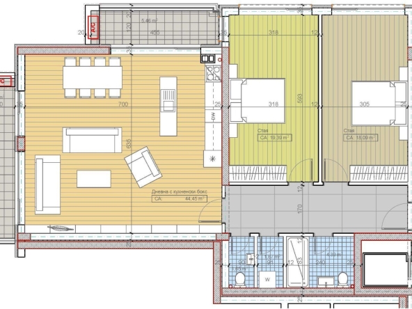 Тристаен апартамент в София, Бояна - 153 кв.м за 2134 €/кв.м - Снимка #1