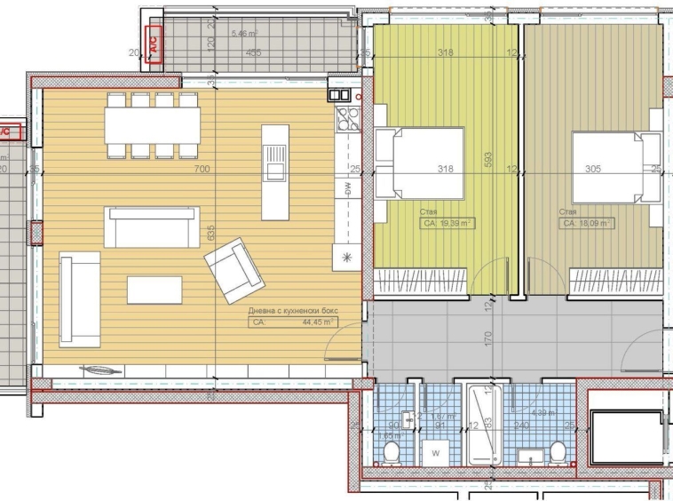 Тристаен апартамент в София, Бояна - 153 кв.м за 2134 €/кв.м - Снимка #1