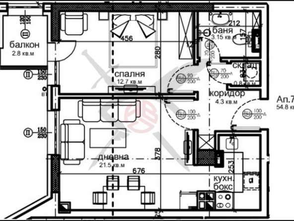 Двустаен апартамент в София, Красна поляна 2 - 61 кв.м за 1521 €/кв.м - Снимка #1