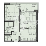 Двустаен апартамент в София, Люлин 5 - 63 кв.м за 1432 €/кв.м - Снимка #1