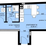 Двустаен апартамент в София, Овча купел - 78 кв.м за 1780 €/кв.м - Снимка #1