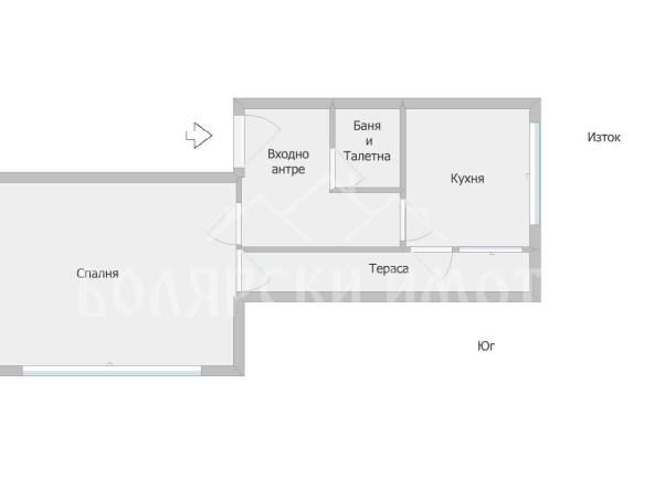 Двустаен апартамент в Велико Търново, Център - 51 кв.м за 1363 €/кв.м - Снимка #1