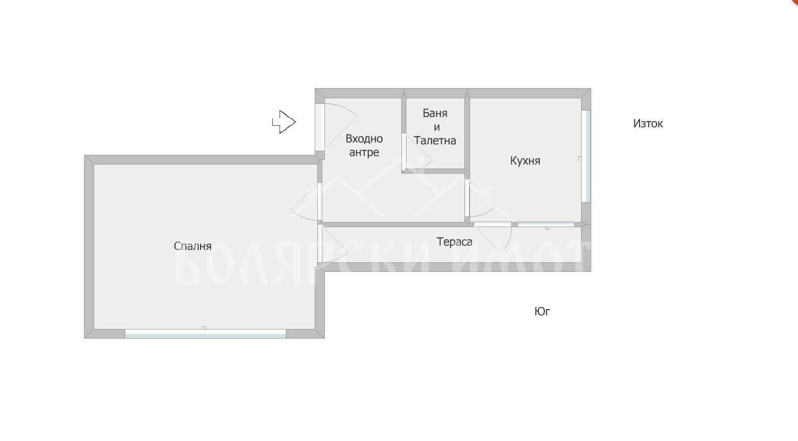 Двустаен апартамент в Велико Търново, Център - 51 кв.м за 1363 €/кв.м - Снимка #1