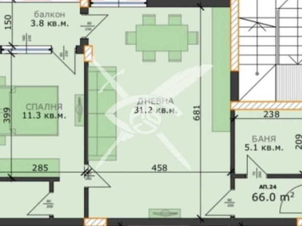 Двустаен апартамент в Варна, м-т Пчелина - 75 кв.м за 1087 €/кв.м - Снимка #1