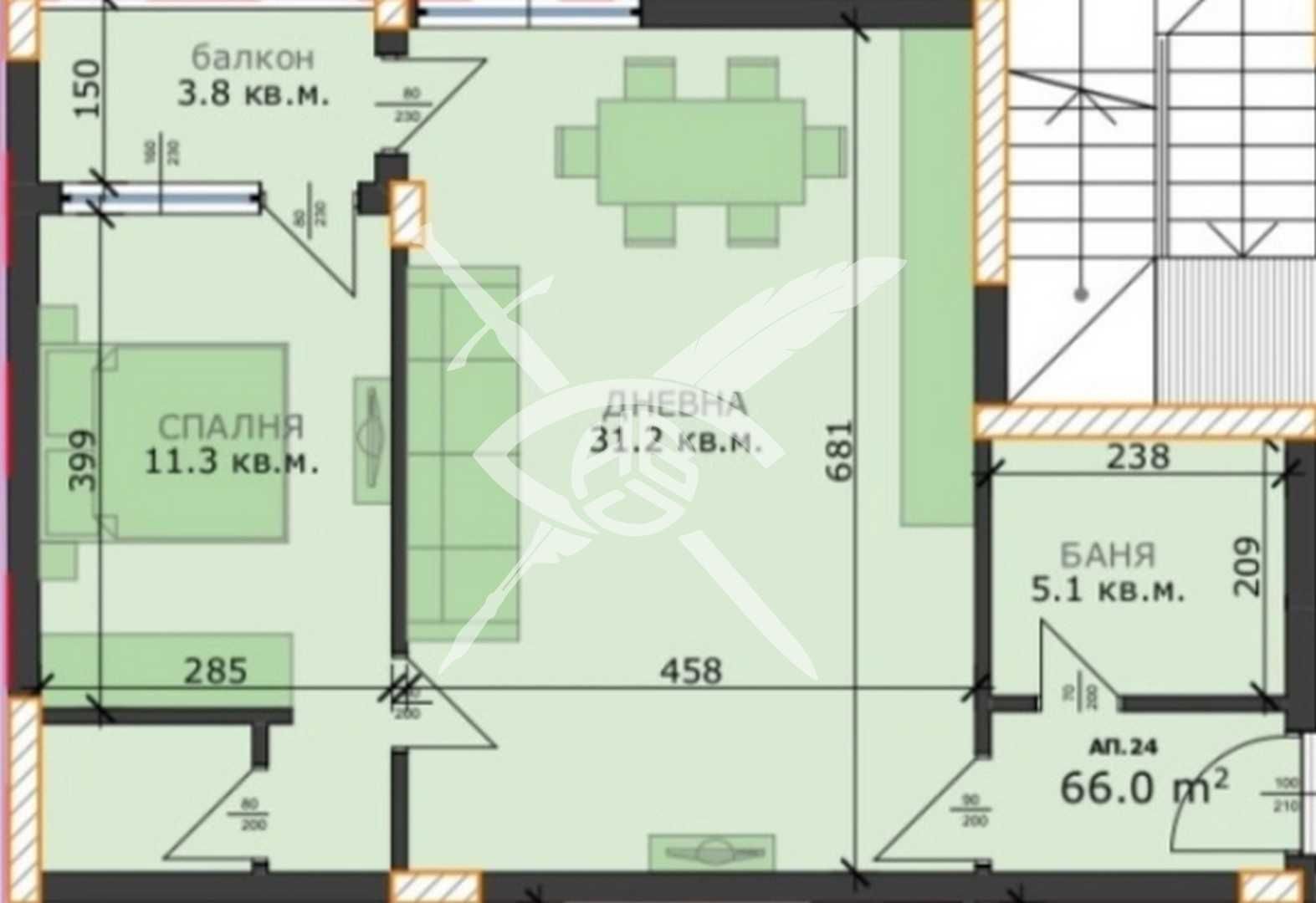 Двустаен апартамент в Варна, м-т Пчелина - 75 кв.м за 1087 €/кв.м - Снимка #1