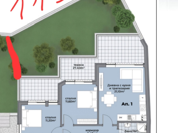 Тристаен апартамент в Варна, Аспарухово - 113 кв.м за 1142 €/кв.м - Снимка #1