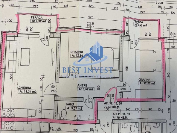 Тристаен апартамент в Благоевград, Широк център - 82 кв.м за 1199 €/кв.м - Снимка #1