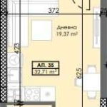 Едностаен апартамент в Пловдив, Тракия - 38 кв.м за 1094 €/кв.м - Снимка #1