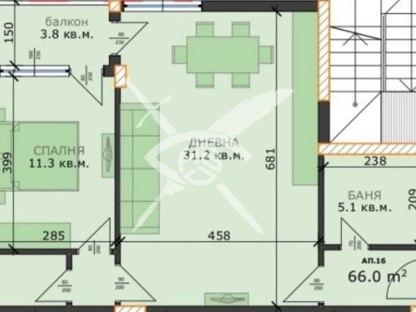 Двустаен апартамент в Варна, м-т Пчелина - 74 кв.м за 1102 €/кв.м - Снимка #1