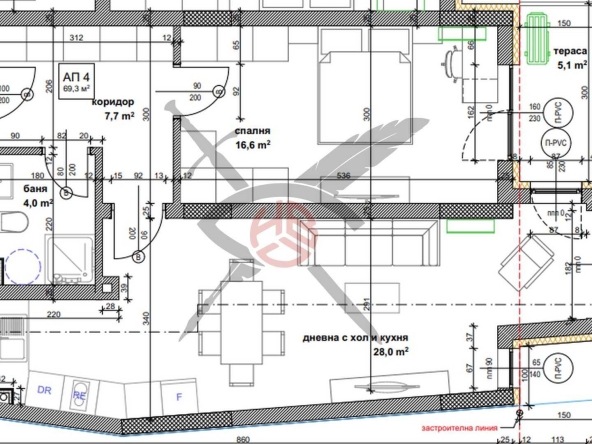 Двустаен апартамент в София, Банишора - 84 кв.м за 1290 €/кв.м - Снимка #1