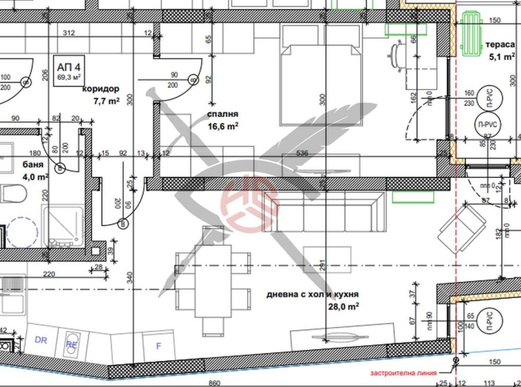 Двустаен апартамент в София, Банишора - 84 кв.м за 1290 €/кв.м - Снимка #1