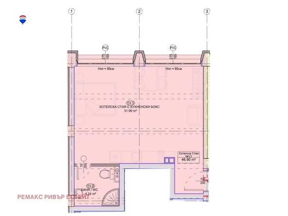 Едностаен апартамент в Русе, Здравец Изток - 47 кв.м за 799 €/кв.м - Снимка #1