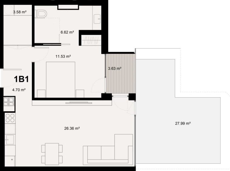 Двустаен апартамент в Пловдив, Младежки Хълм - 76 кв.м за 530 €/кв.м - Снимка #1