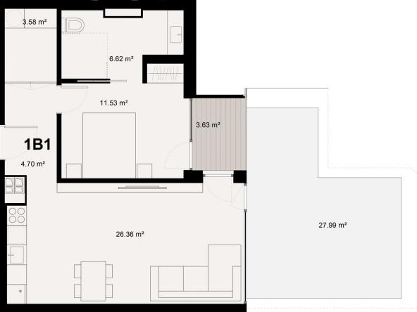 Двустаен апартамент в Пловдив, Младежки Хълм - 76 кв.м за 530 €/кв.м - Снимка #1