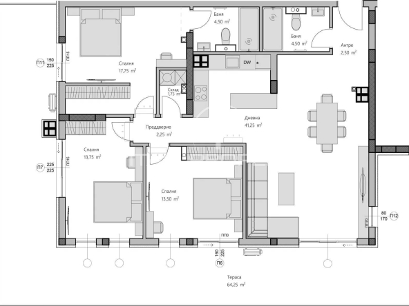 Многостаен апартамент в Пловдив, Христо Смирненски - 199 кв.м за 1473 €/кв.м - Снимка #1
