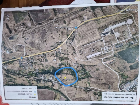 Парцел в Хасково, Младежки хълм - 1800 кв.м за 5 €/кв.м - Снимка #1