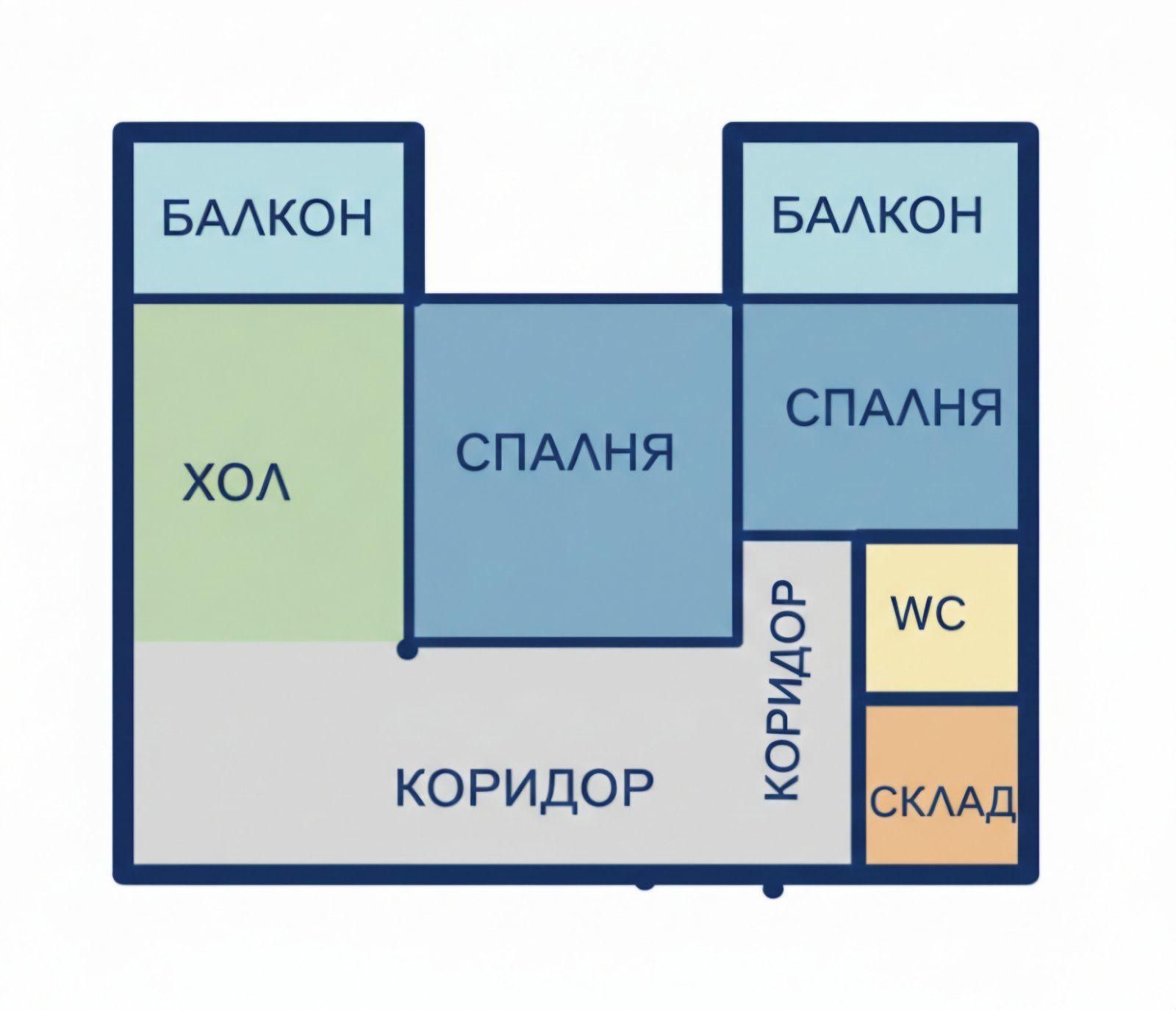 Тристаен апартамент в София, Свобода - 65 кв.м за 1413 €/кв.м - Снимка #1
