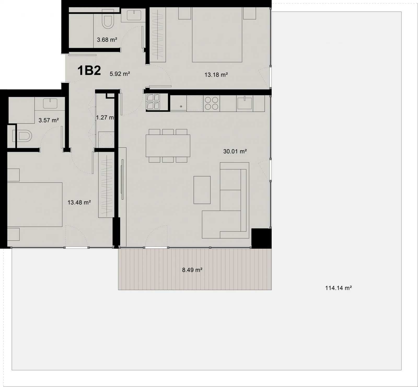 Тристаен апартамент в Пловдив, Младежки Хълм - 103 кв.м за 480 €/кв.м - Снимка #1