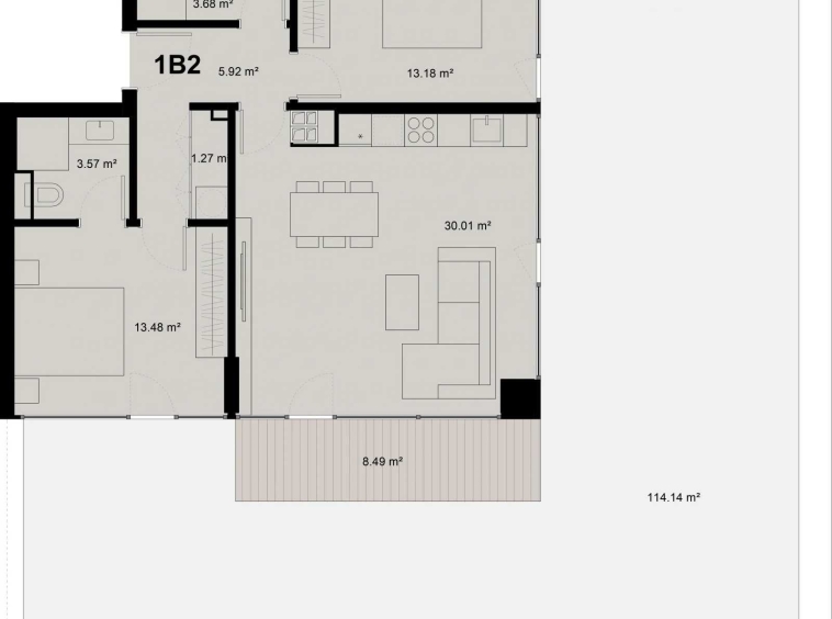 Тристаен апартамент в Пловдив, Младежки Хълм - 103 кв.м за 480 €/кв.м - Снимка #1