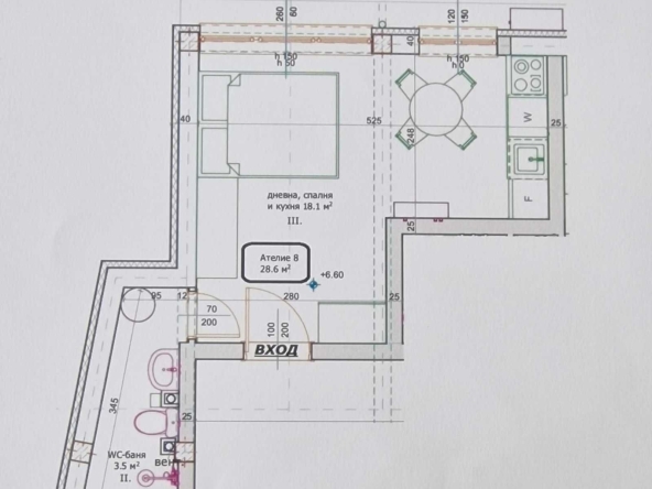 Ателие в Разград, Житница - 33 кв.м за 797 €/кв.м - Снимка #1