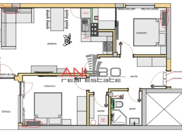 Тристаен апартамент в Варна, Левски - 87 кв.м за 2357 €/кв.м - Снимка #1