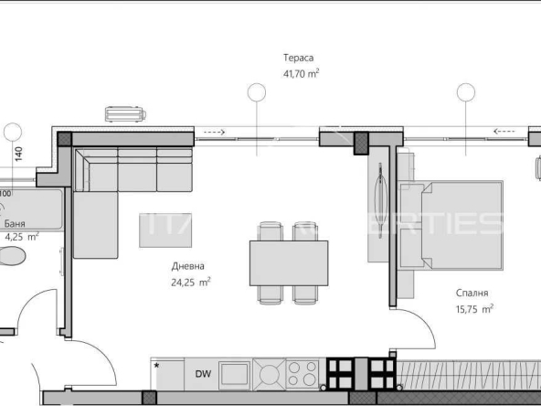 Тристаен апартамент в Пловдив, Христо Смирненски - 129 кв.м за 1480 €/кв.м - Снимка #1