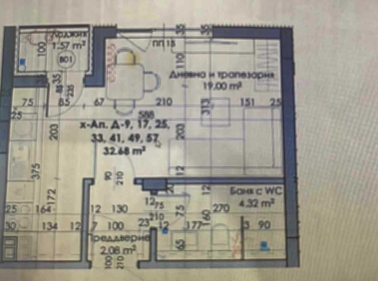 Едностаен апартамент в Пловдив, Южен - 42 кв.м за 1310 €/кв.м - Снимка #1