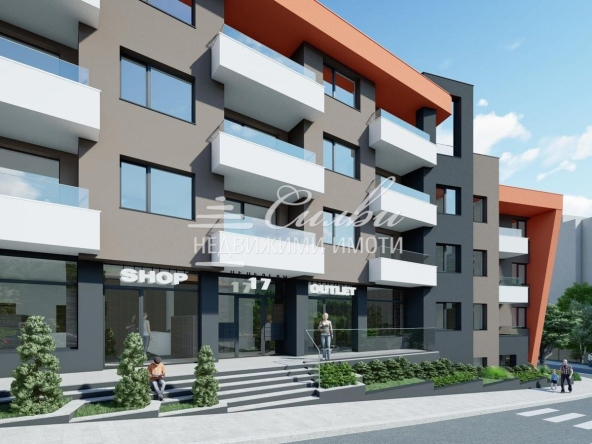 Двустаен апартамент в Шумен, Тракия - 64 кв.м за 1454 €/кв.м - Снимка #1