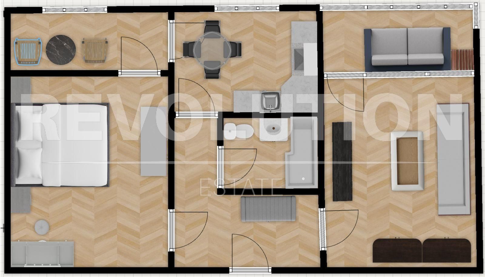 Двустаен апартамент в София, Надежда 1 - 66 кв.м за 2334 €/кв.м - Снимка #1