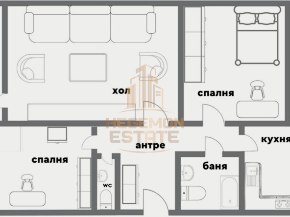 Четиристаен апартамент в Варна, Чаталджа - 88 кв.м за 1154 €/кв.м - Снимка #1