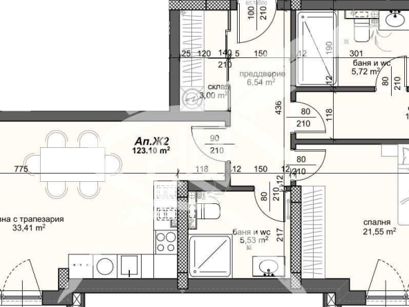 Тристаен апартамент в Пловдив, Тракия - 145 кв.м за 1355 €/кв.м - Снимка #1
