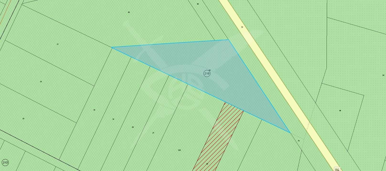 Парцел в Пловдив, Прослав - 3300 кв.м за 51 €/кв.м - Снимка #1