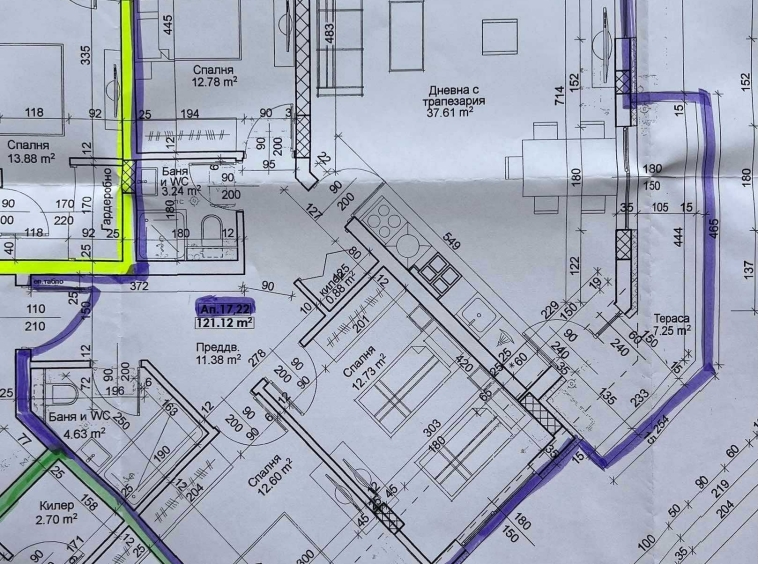 Четиристаен апартамент в Пловдив, Тракия - 140 кв.м за 1046 €/кв.м - Снимка #1