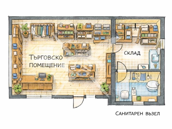 Магазин в София, Христо Ботев - 55 кв.м за 928 €/кв.м - Снимка #1