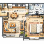 Двустаен апартамент в София, Подуяне - 69 кв.м за 1552 €/кв.м - Снимка #1