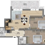 Тристаен апартамент в Пловдив, Христо Смирненски - 113 кв.м за 970 €/кв.м - Снимка #1