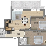 Тристаен апартамент в Пловдив, Христо Смирненски - 113 кв.м за 496 €/кв.м - Снимка #1