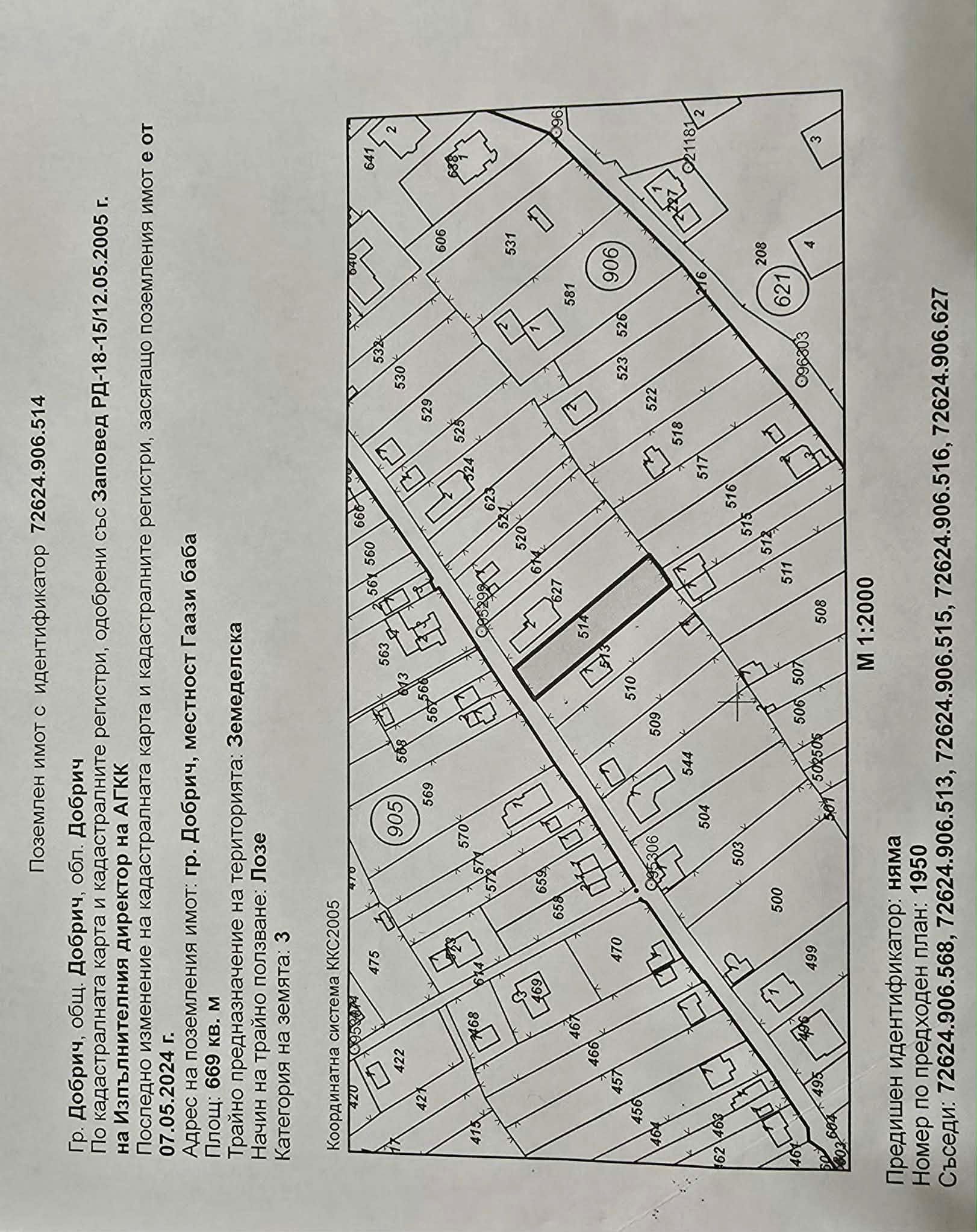 Парцел в Добрич, Христо Ботев - 669 кв.м за 40 €/кв.м - Снимка #1