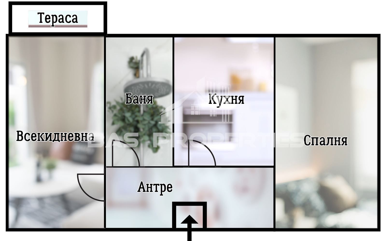 Двустаен апартамент в София, Илинден - 70 кв.м за 1203 €/кв.м - Снимка #1