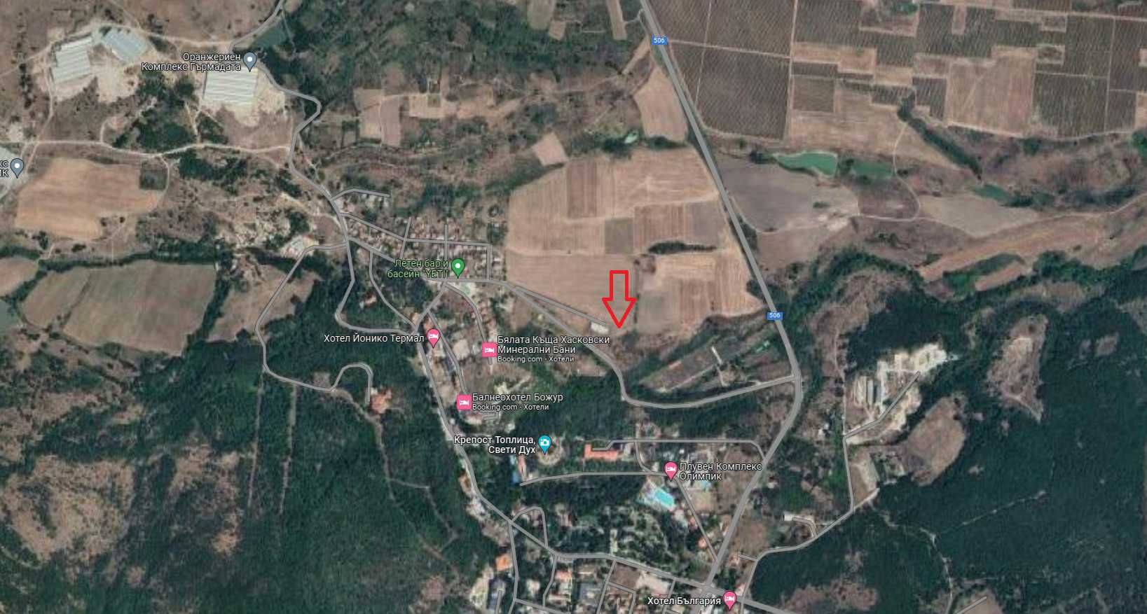 Парцел в с. Минерални бани, Област Хасково - 2000 кв.м за 50 €/кв.м - Снимка #1
