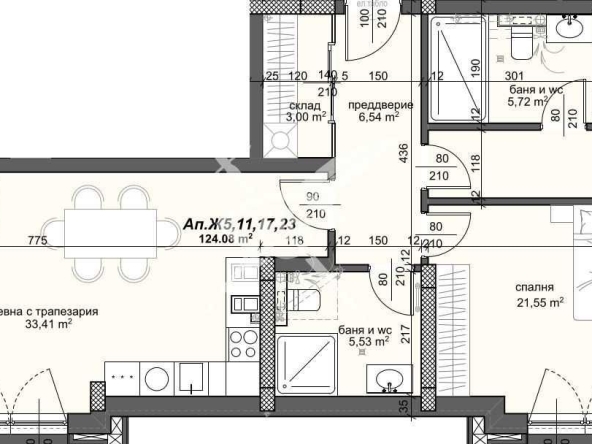 Тристаен апартамент в Пловдив, Тракия - 146 кв.м за 1356 €/кв.м - Снимка #1