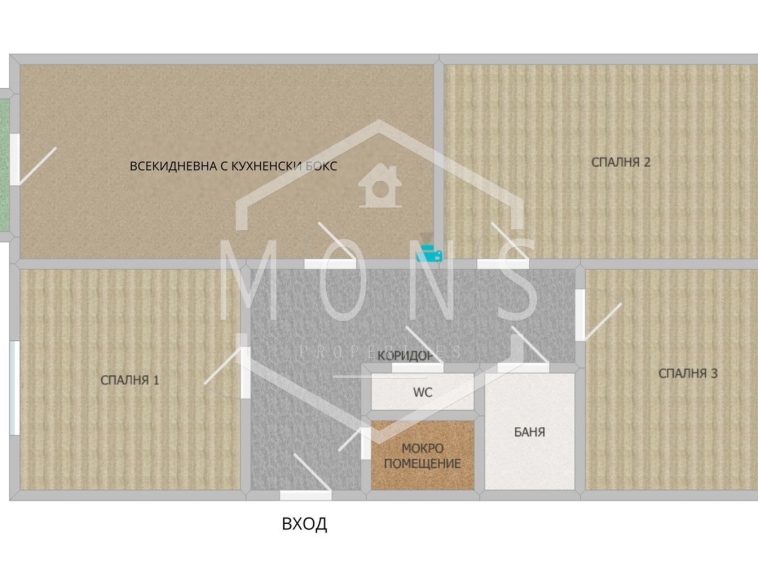 Четиристаен апартамент в Велико Търново, Бузлуджа - 85 кв.м за 660 €/кв.м - Снимка #1