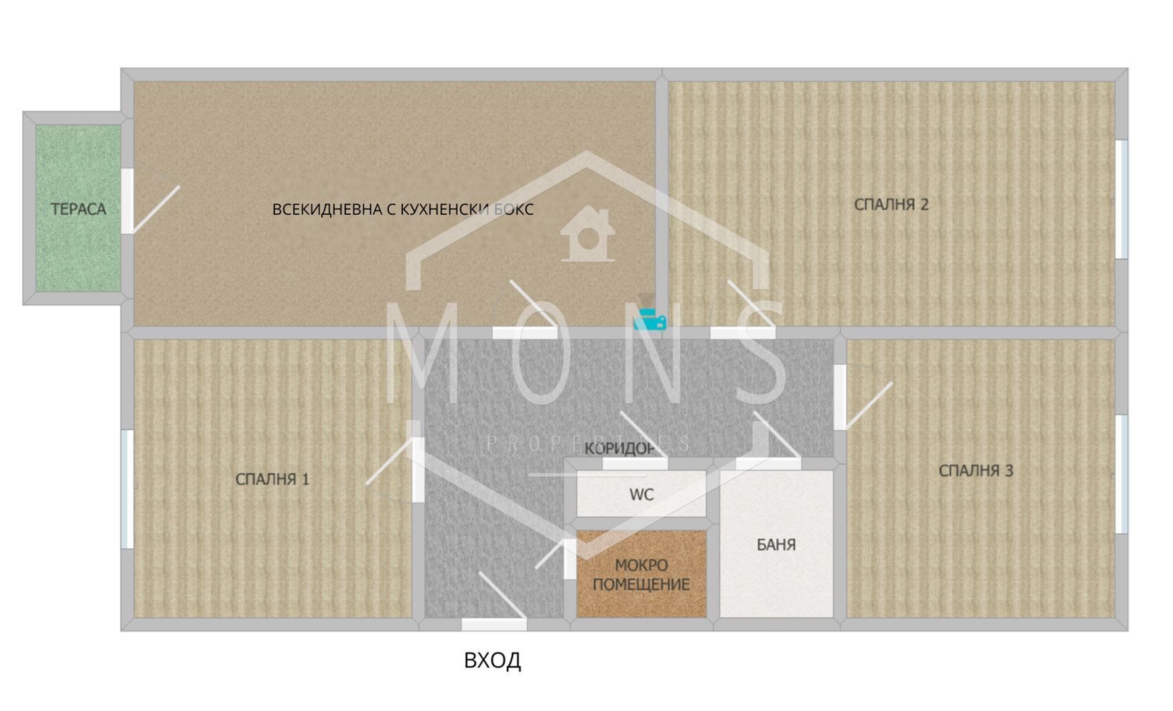 Четиристаен апартамент в Велико Търново, Бузлуджа - 85 кв.м за 660 €/кв.м - Снимка #1